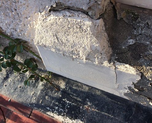 Damaged sills