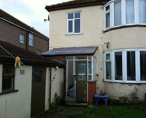 Rear extension re-build