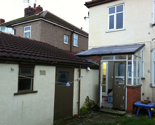 Rear extension re-build