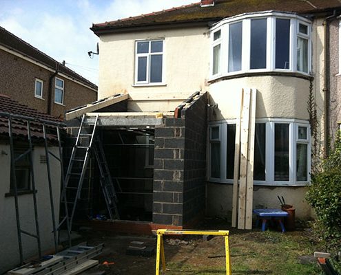 Rear extension re-build