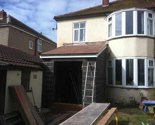 Rear extension re-build