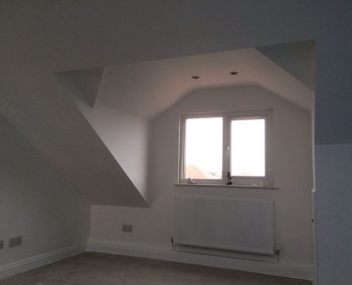 hip gable loft conversion interior