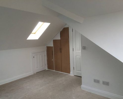 hip gable loft conversion interior