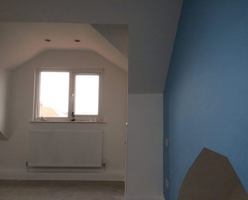 hip gable loft conversion interior