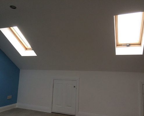 hip gable loft conversion interior