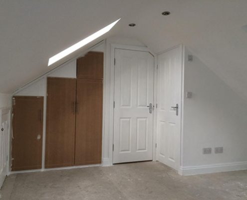 hip gable loft conversion interior