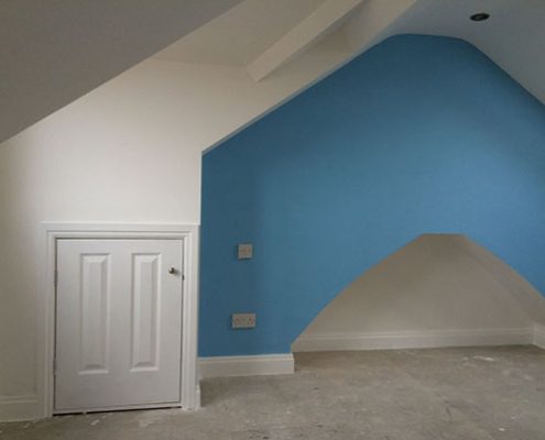 hip gable loft conversion interior