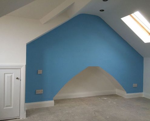 hip gable loft conversion interior