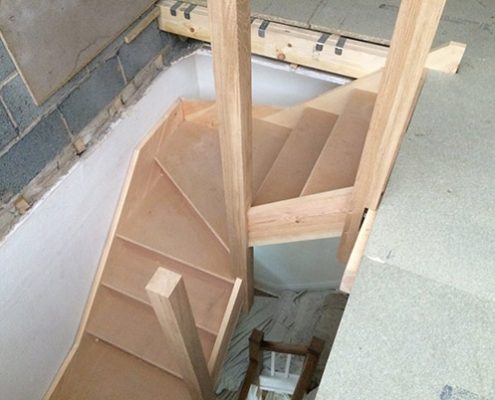 hip gable loft conversion staircase