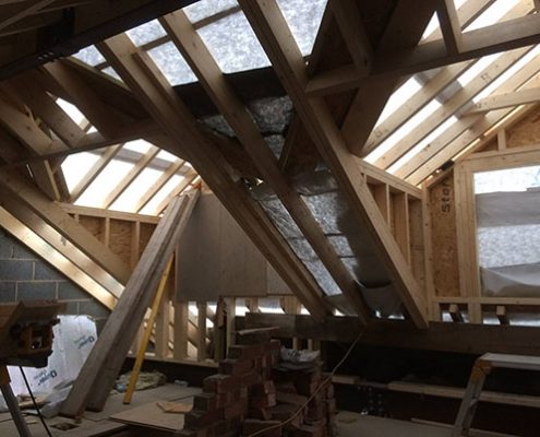 hip gable loft conversion truss roofing