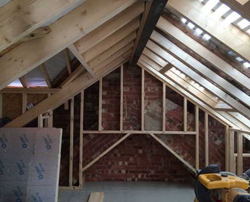 hip gable loft conversion truss roofing