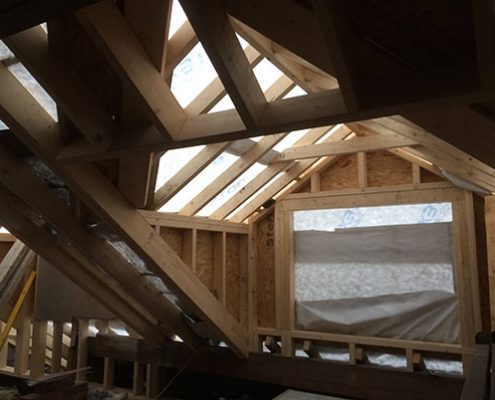 hip gable loft conversion truss roofing