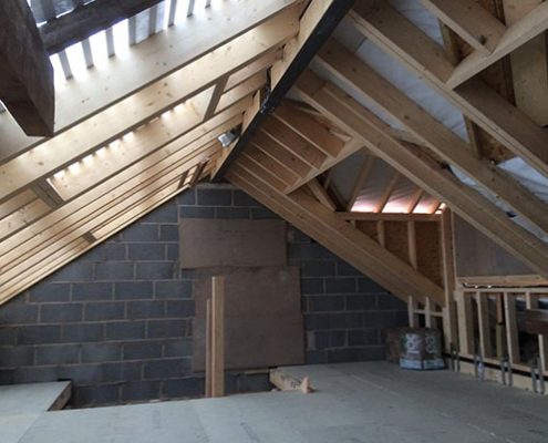 hip gable loft conversion truss roofing