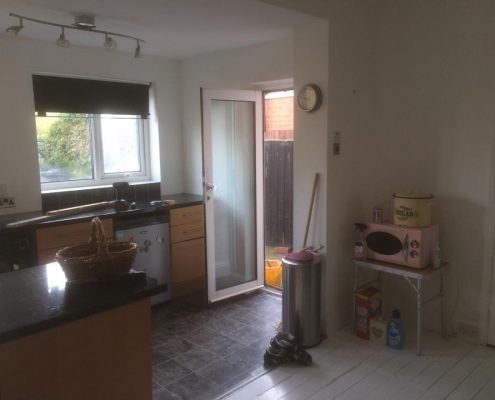 painted kitchen and aga oven