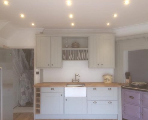 painted kitchen and aga oven