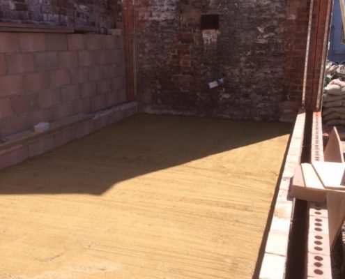 Extension footings in Lytham