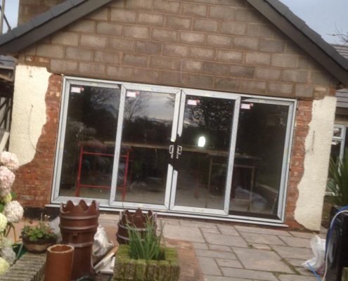 Roof trusses on extension