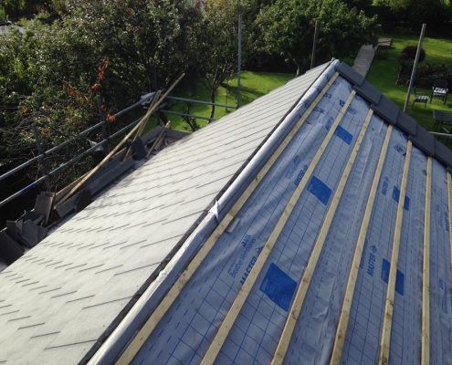 Roof trusses on extension