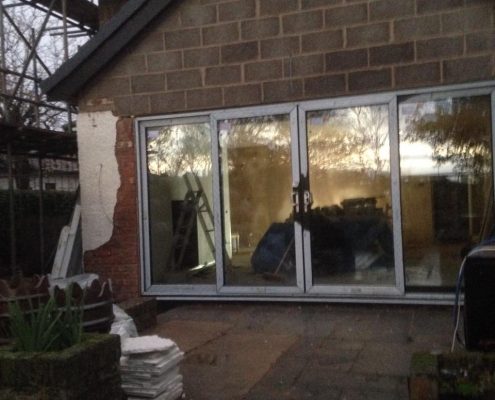 Roof trusses on extension