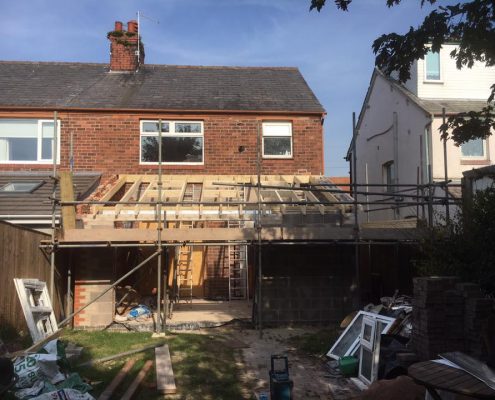Kitchen Extension with Aluminium Bi fold doors