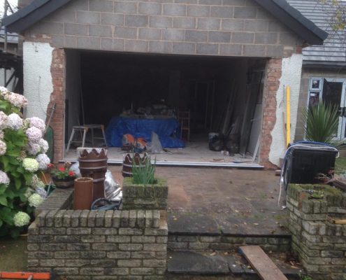 Roof trusses on extension