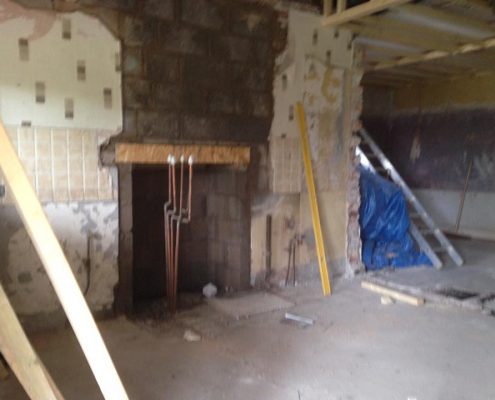 Roof trusses on extension